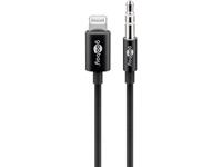 Goobay USB 2.0 Aansluitkabel [1x Apple dock-stekker Lightning - 1x Jackplug female 3.5 mm] 1.0 m Zwart
