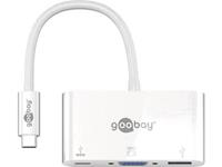 goobay USB 3.0 Adapter [1x USB-C™ Stecker - 1x USB-C™ Buchse, USB 3.0 Buchse A, VGA-Buchse]
