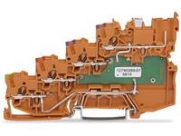 Wago Vierleiter-Initiatorenklemme 7mm Push-In-Klemme Orange 15St.