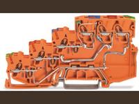 WAGO 2000-5457/1102-953 Vieraderige initiatorklem 7 mm Push-In-klem Oranje 15 stuk(s)