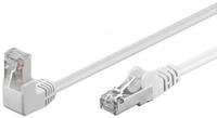 pro CAT 5e patchcable 1x 90°angled U/UTP white 3 m