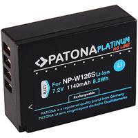 Patona Platinum Akku für Fuji X-T3 VPB-XT3 Kamera-Akku Ersatzakku Kameraakku 1140 mAh (7,2 V, 1 St), NP-W126S HS33 EXR Fujifilm Finepix Pro 1 HS30 VPB-XT2