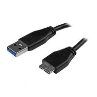 Kabel USB naar Micro-USB Startech USB3AUB50CMS         Zwart