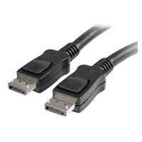 10 ft DisplayPort Cable with Latches - M/M