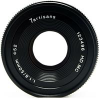 7Artisans 50mm F/1.8 zwart voor Fuji X-mount