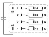 Phoenix Contact - REL-IR4/L- 24AC/4X21 Industrieel relais 10 stuks