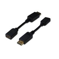 Digitus DisplayPort / HDMI Adapter [1x DisplayPort Stecker - 1x HDMI-Buchse] Schwarz 15.00cm