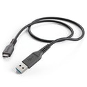 Oplaad-/sync-kabel, USB Type-C - USB-3.1-A-stekker, 1 m, zwart - Hama