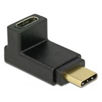 Delock USB 3.2 Gen 2 Adapter, USB-C Stecker > USB-C Buchse 90°