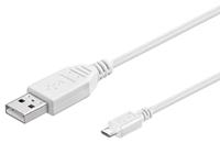 Pro USB 2.0 A/Micro-B - Weiß - 5m