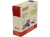 fastech Klettband zum Aufnähen Haft- und Flauschteil (L x B) 10m x 25mm Rot 10m