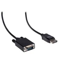 Valueline Displayport - VGA kabel 1m Zwart