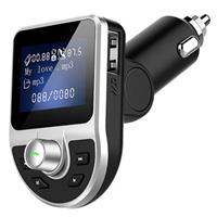 Dubbele USB-autolader & Bluetooth FM Transmitter BT39 - Zwart