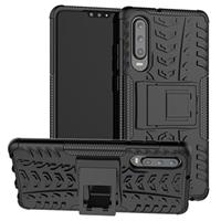 Antislip Huawei P30 Hybrid Case - Zwart