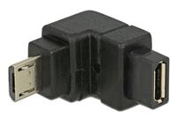 Delock Adapter USB 2.0 Micro-B Stecker > USB 2.0 Micro-B Buchse gewink