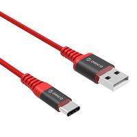 Orico USB-C naar USB-A supersterke aramid fiber kabel - tot 3A / rood - 1 meter