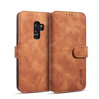 dg.ming Dg. MING retro olie kant horizontale flip case met houder & kaartsleuven & portemonnee voor Galaxy S9 PLUS (bruin)