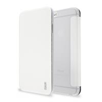 Artwizz Flip Case »Artwizz SmartJacket kompatibel mit iPhone 6 Plus / 6S Plus - Schutzhülle in gebürsteter Metalloptik mit Soft-Touch - Weiß«