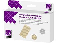 TRU Components Printplaat Hardpapier (l x b) 90 mm x 50 mm 35 Âµm Rastermaat 5.08 mm Inhoud 4 stuks