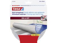 tesa Tesa Klittenband voor tapijt Om vast te plakken (l x b) 25 m x 50 mm Wit 1 stuk(s)