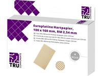 TRU Components Printplaat Hardpapier (l x b) 160 mm x 100 mm 35 Âµm Rastermaat 2.54 mm Inhoud 4 stuks