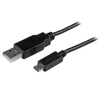 0.5m Mobile Charge Sync USB to Slim Micro USB Cable for Smartphones and Tablets - A to Micro B