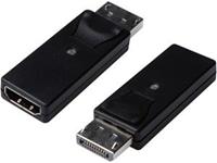 Digitus ASSMANN Electronic DP/HDMI DP M HDMI F Zwart kabeladapter/verloopstukje