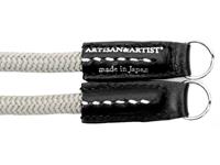 artisan&artist Artisan & Artist ACAM 301 silk/leather camera strap Zilver