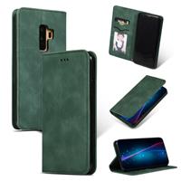 huismerk Retro huid voelen Business magnetische horizontale Flip lederen case voor Samsung Galaxy S9 plus (Army Green)