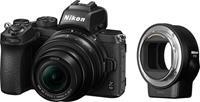 Nikon »Z50 DX 16-50mm 1:3.5-6.3 VR + FTZ Objektivadapter« Systemkamera (DX 16-50mm 1:3.5-6.3 VR, 20,9 MP, WLAN (Wi-Fi), Bluetooth)