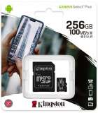 Kingston Canvas Select Plus microSD Card 10 UHS-I - 256GB - inclusief SD adapter