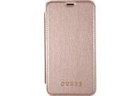 Guess Iridescent wallet hoes iPhone X / XS roze/goud