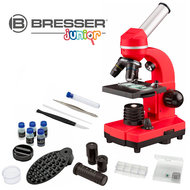 Bresser Microscope Junior 29 Cm Stahlrot 28-teilig