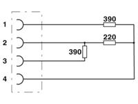 phoenixcontact Phoenix Contact 1403911 Sensor/actuator connector, toebehoren M12 Afsluitweerstand, Bus Aantal polen: 5 5 stuks