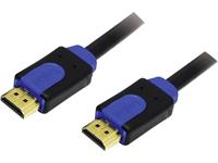 LogiLink HDMI Anschlusskabel [1x HDMI-Stecker - 1x HDMI-Stecker] 1.00m Schwarz