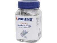 intellinet 70er-Pack Cat6A RJ45-Modularstecker Pro Line STP 3-Punkt-Aderkontaktierung für Litzen- u