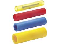 KLAUKE Stoßverbinder, Normalausführung, gelb, 4-6mm², geeignet für feindrähtige Leiter, lang, verzinnt, Kupfer