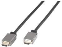 vivanco HDMI Anschlusskabel [1x HDMI-Stecker - 1x HDMI-Stecker] 1.00m Schwarz