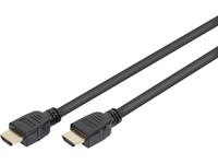 Digitus AK-330124-030-S HDMI-kabel HDMI Aansluitkabel HDMI-A stekker, HDMI-A stekker 3.00 m Zwart Vergulde steekcontacten, Ultra HD-HDMI met ethernet, High