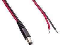 BKL Electronic Laagspannings-aansluitkabel Laagspanningsstekker - Open kabeleinde 5.50 mm 2.10 mm 5 m 1 stuks