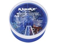Klauke ST13B Adereindhuls assortiment 0.25 mmÂ² 1 mmÂ² Lichtblauw, Turquoise, Wit, Grijs, Rood 150 onderdelen