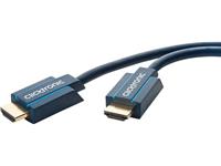 clicktronic HDMI Aansluitkabel [1x HDMI-stekker - 1x HDMI-stekker] 2 m Blauw