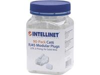 intellinet 90er-Pack Cat6 RJ45-Modularstecker UTP 3-Punkt-Aderkontaktierung für Massivdraht 90 Stec