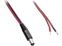 BKL Electronic Laagspannings-aansluitkabel Laagspanningsstekker - Open kabeleinde 5.50 mm 2.10 mm 0.30 m 1 stuks