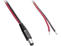 BKL Electronic Laagspannings-aansluitkabel Laagspanningsstekker - Open kabeleinde 2.50 mm 1 m 1 stuks