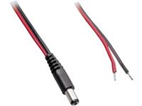 BKL Electronic Laagspannings-aansluitkabel Laagspanningsstekker - Open kabeleinde 4 mm 1.70 mm 0.50 m 1 stuks
