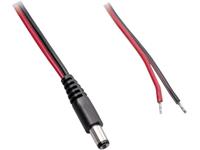 BKL Electronic Laagspannings-aansluitkabel Laagspanningsstekker - Open kabeleinde 4 mm 1.70 mm 1 m 1 stuks