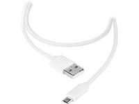 Vivanco USB-kabel USB 2.0 USB-A stekker, USB-micro-B stekker 1.20 m Wit 36252