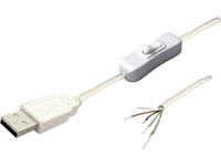 BKL Electronic 11080119 USB-connector Stekker, recht Wit 1 stuk(s)