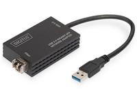 digitus USB 2.0, Computer, Glasfaser, Notebook, USB 3.0, Netzwerk Adapter [1x USB - 1x SFP-Slot] DN-